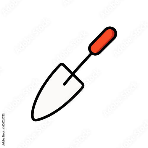 garden trowel isolated on white
