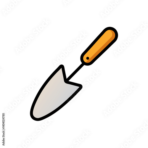 trowel on white background