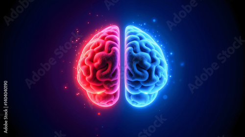 left and right brain halfes