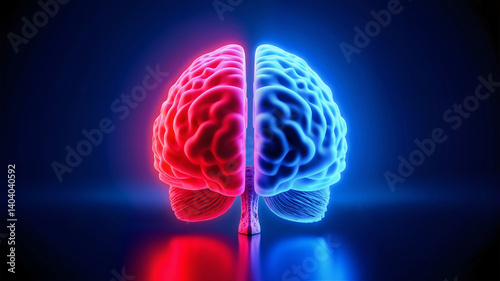 two sides of a brain