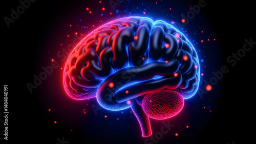 abstract illustration of human brain