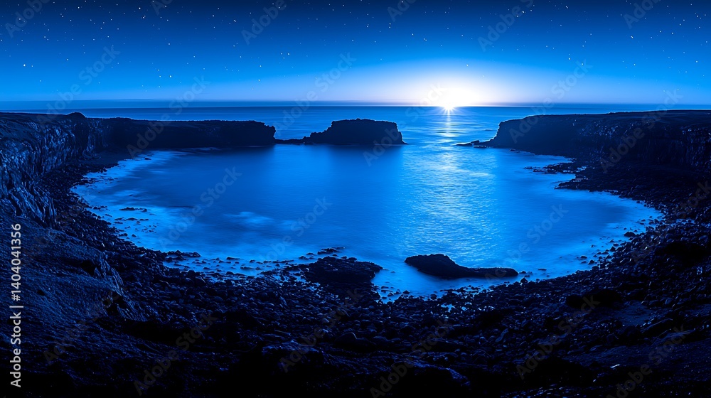 Serene Coastal Twilight Panoramic Serene Coastal Twilight Panoramic