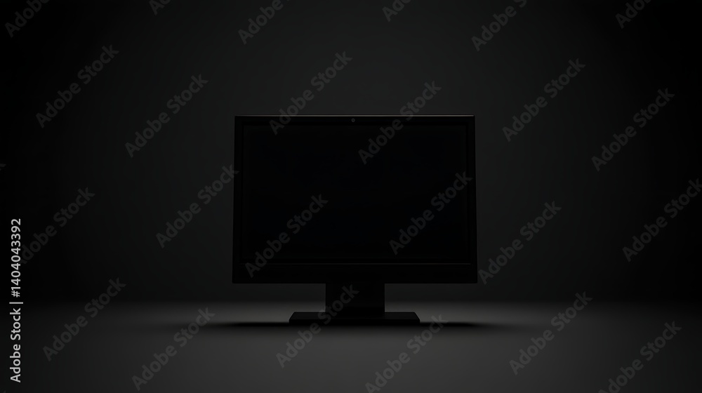 Dark Room Computer Display Dark Room Computer Display