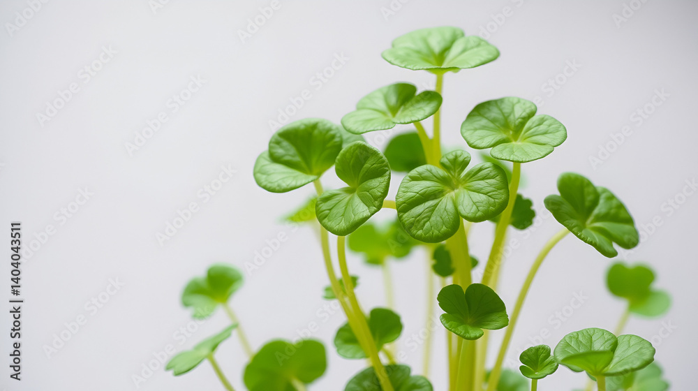 Obraz premium Healthy vegetable Indian pennywort on transparent background