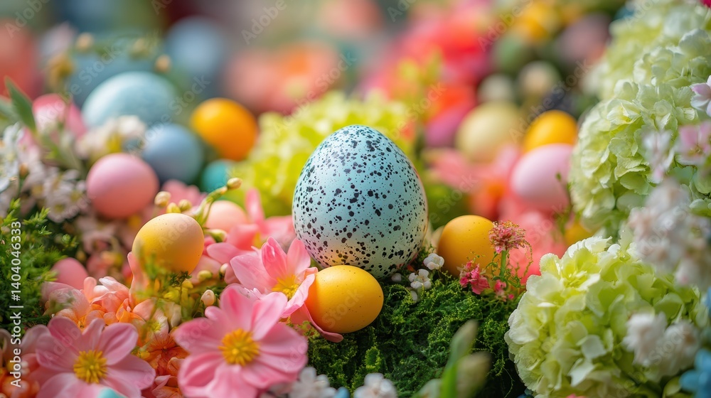 Easter color burst with contrasting bright greens, pinks, and blues for a spring-inspired look Easter color burst with contrasting bright greens, pinks, and blues for a spring-inspired look