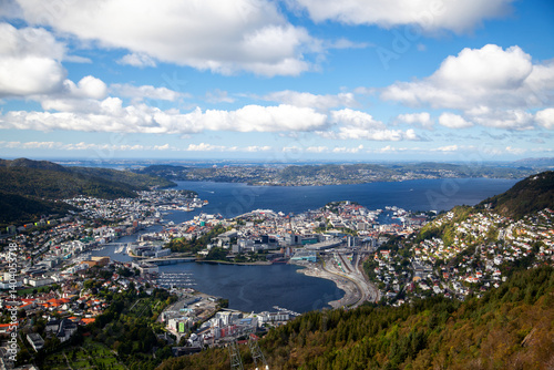 City of Bergen  Capturing Modern Buildings and Natural Beauty