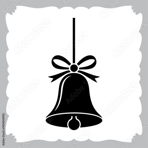 Festive Christmas Bell Vector Illustration