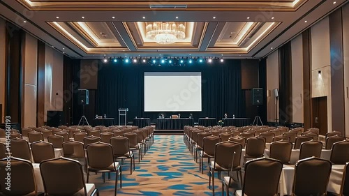 Conference hall, ready for event