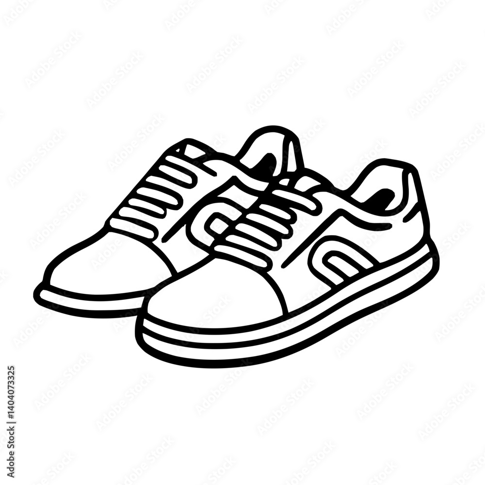 Minimalist Sneakers Icon Design Minimalist Sneakers Icon Design
