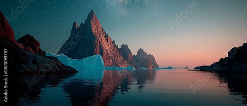 Glacial Fjord Dawn.