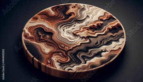 wooden table decoration design 
