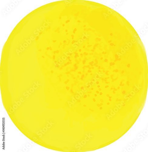 yellow full sun lemon citrus illustration