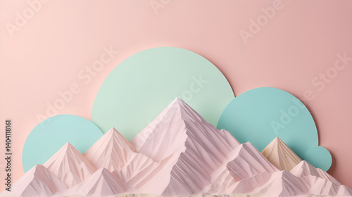 Hill Sovereign isolated pastel background Copy space
