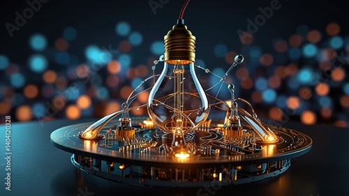 Innovative technologies modern creative background