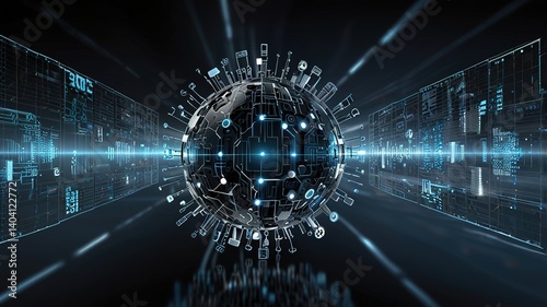 Innovative technologies modern creative background