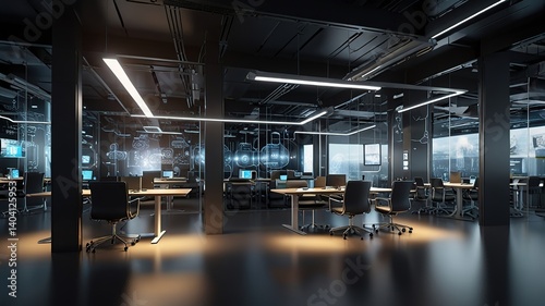 Innovative technologies modern creative background