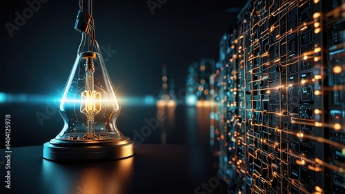 Innovative technologies modern creative background