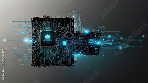 Innovative technologies modern creative background