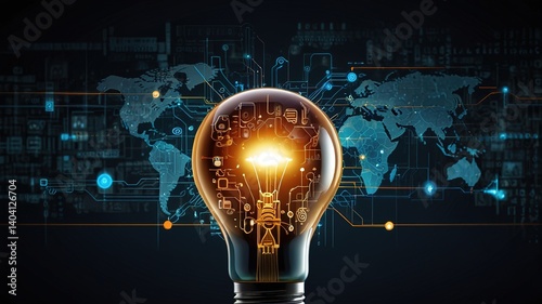 Innovative technologies modern creative background