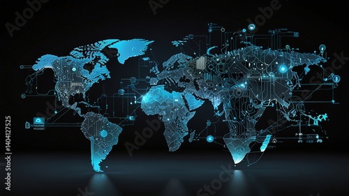 Innovative technologies modern creative background