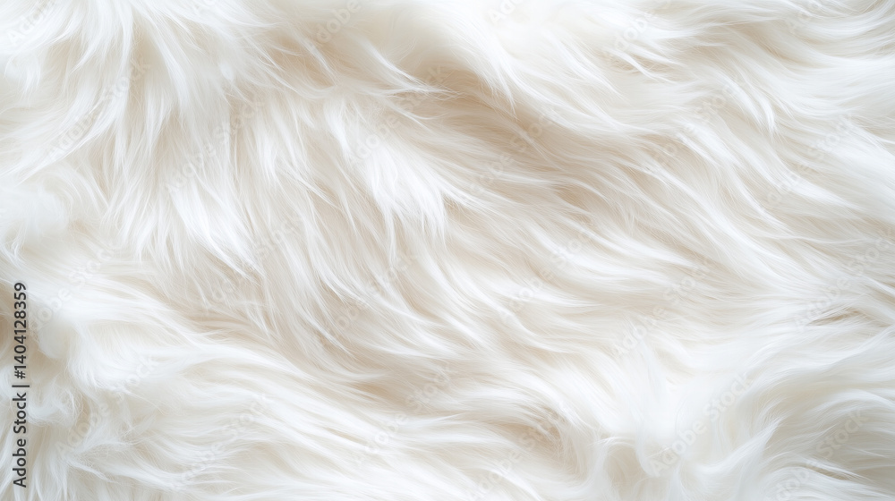 Abstract White Fur Texture Creating Soft Wavy Pattern with Subtle Lighting and Delicate Details Abstract White Fur Texture Creating Soft Wavy Pattern with Subtle Lighting and Delicate Details