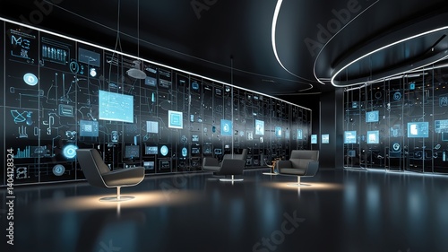 Innovative technologies modern creative background