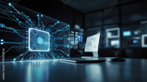 Innovative technologies modern creative background