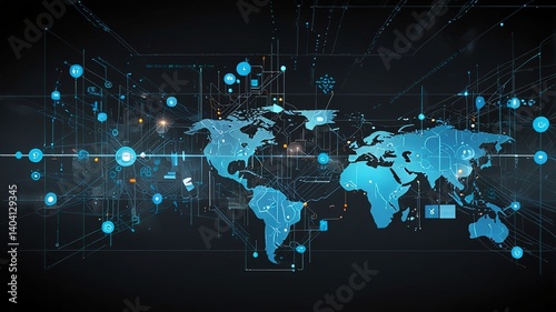 Innovative technologies modern creative background