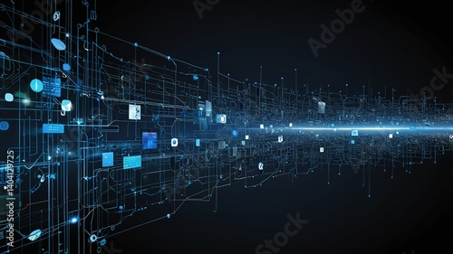 Innovative technologies modern creative background