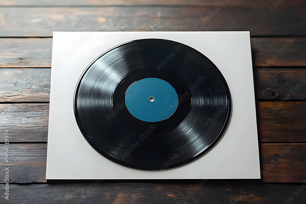 Obraz premium Vinyl Record Cover Mockup