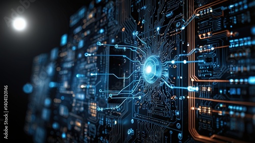 Innovative technologies modern creative background
