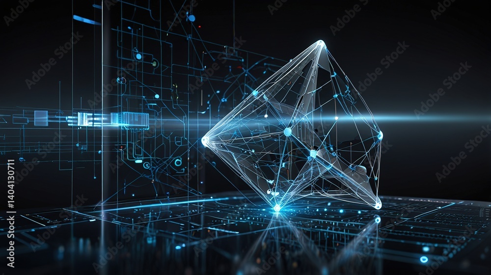 Obraz premium Innovative technologies modern creative background