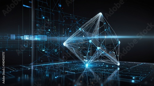 Innovative technologies modern creative background