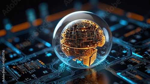 Innovative technologies modern creative background