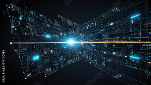 Innovative technologies modern creative background