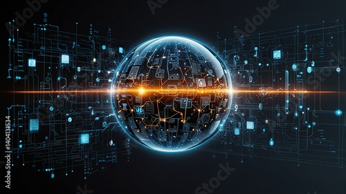 Innovative technologies modern creative background