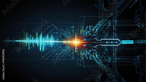 Innovative technologies modern creative background