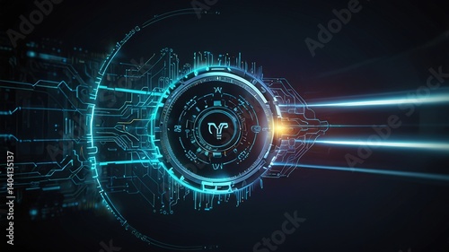 Innovative technologies modern creative background