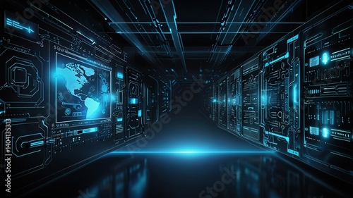 Innovative technologies modern creative background