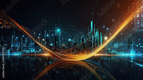 Innovative technologies modern creative background
