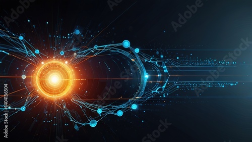 Innovative technologies modern creative background