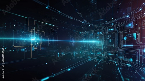 Innovative technologies modern creative background