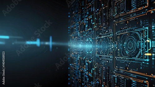 Innovative technologies modern creative background