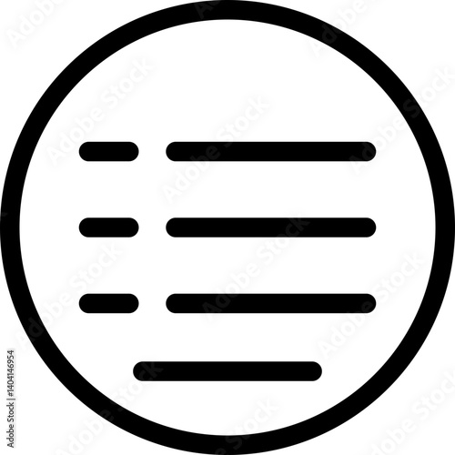 List Unordered Outline Style Icon