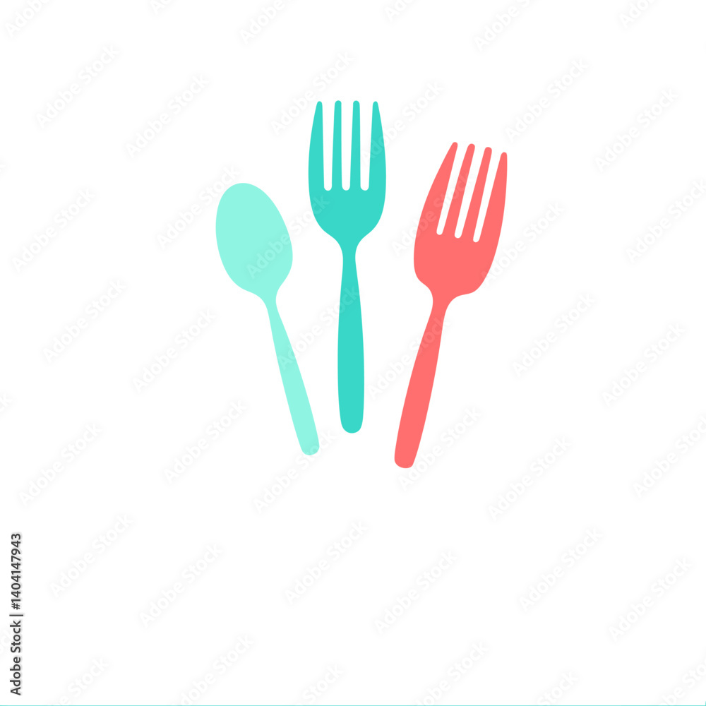 An illustration drawn by hand depicting a fork, knife, and spoon set against a black backdrop An illustration drawn by hand depicting a fork, knife, and spoon set against a black backdrop