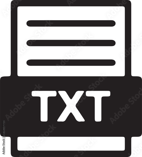an illustration of a document in txt format
