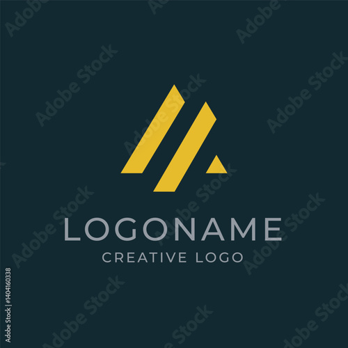 Letter A Roof Logo Simple Minimalist Vector Design for Construction and Real Estate Branding