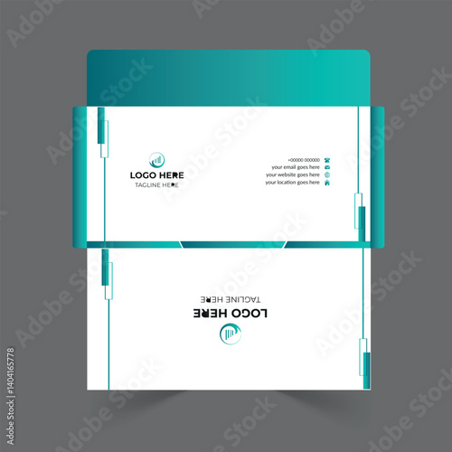 Envelope design template for office and personal use.