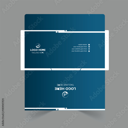 Envelope design template for office and personal use.