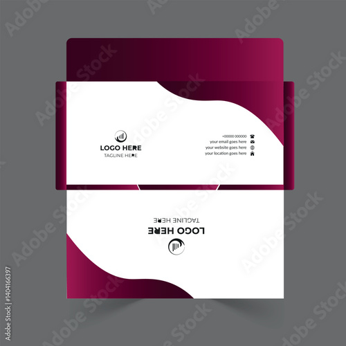 Envelope design template for office and personal use.